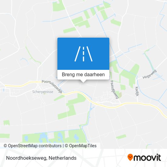 Noordhoekseweg kaart