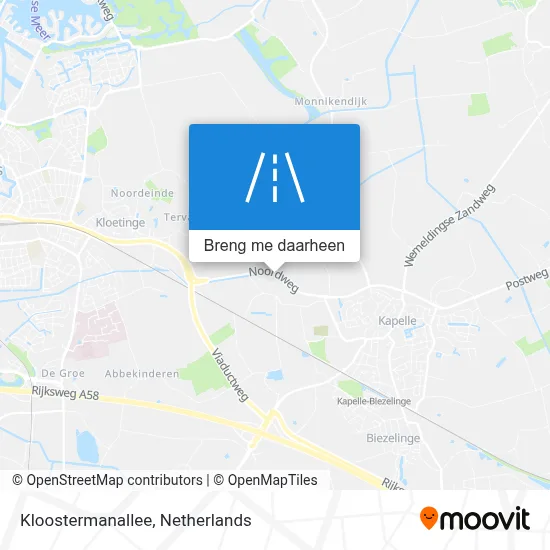 Kloostermanallee kaart