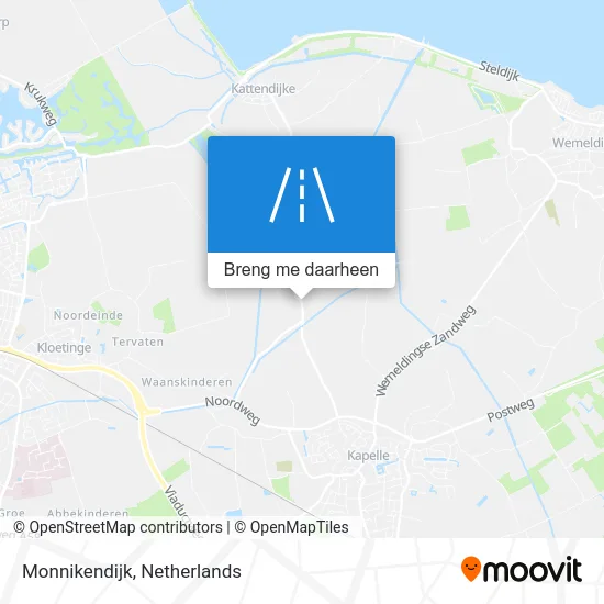 Monnikendijk kaart