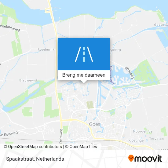 Spaakstraat kaart