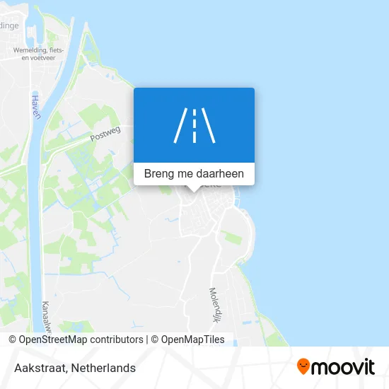 Aakstraat kaart