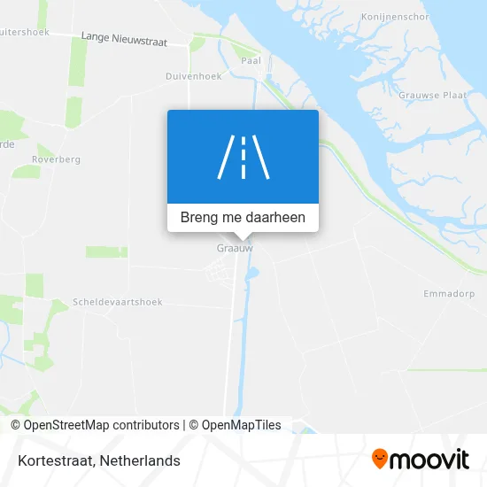 Kortestraat kaart