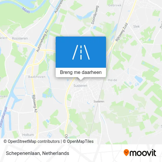 Schepenenlaan kaart