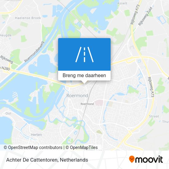 Achter De Cattentoren kaart