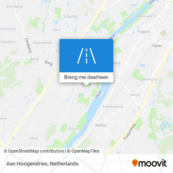 Aan Hoogendries kaart