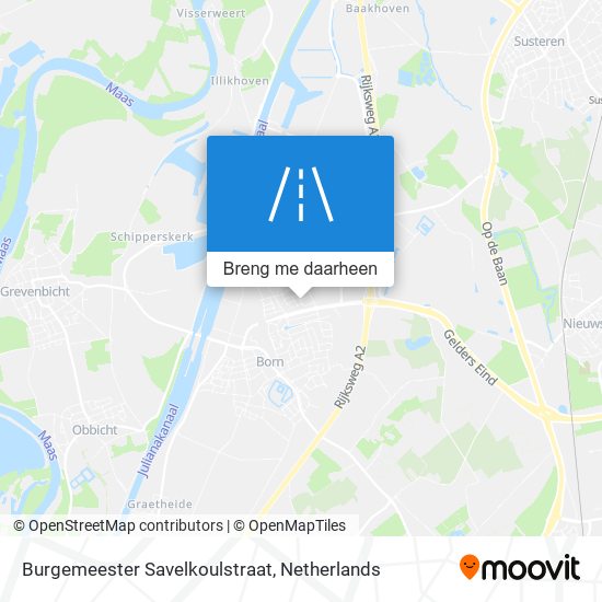 Burgemeester Savelkoulstraat kaart