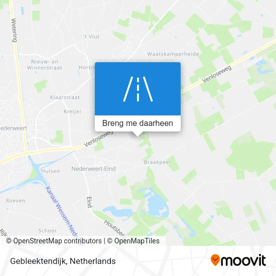 Gebleektendijk kaart