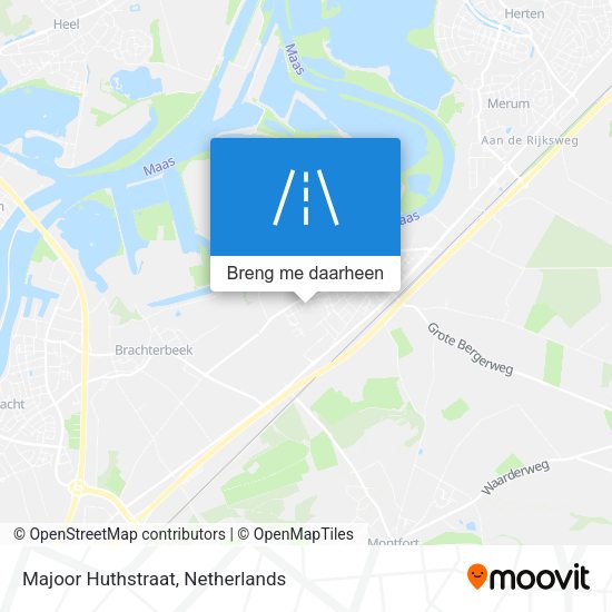 Majoor Huthstraat kaart