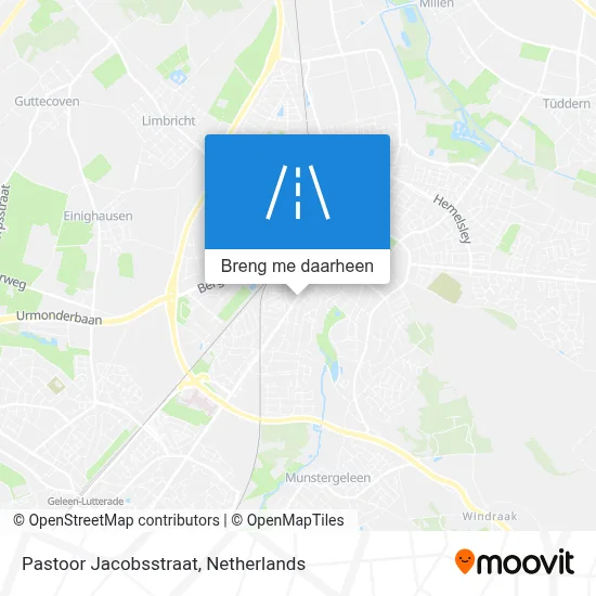 Pastoor Jacobsstraat kaart