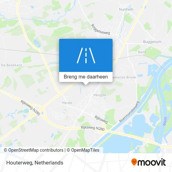 Houterweg kaart