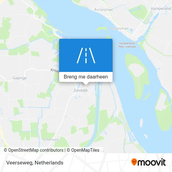 Veerseweg kaart