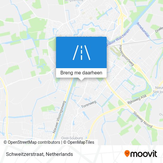 Schweitzerstraat kaart