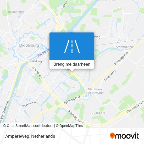 Ampèreweg kaart