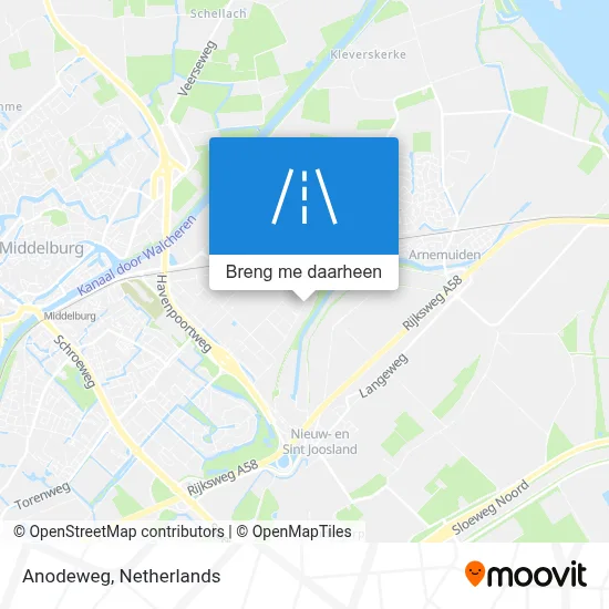 Anodeweg kaart