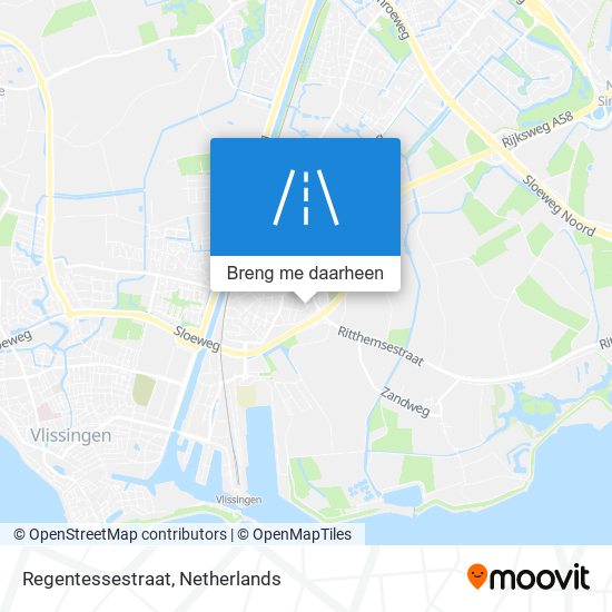 Regentessestraat kaart