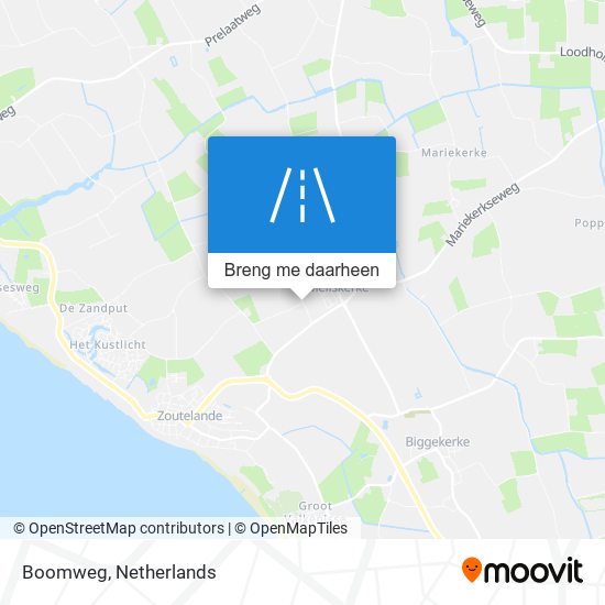 Boomweg kaart