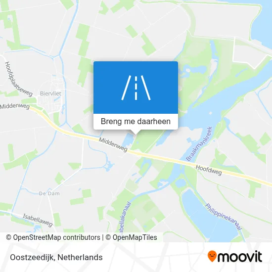 Oostzeedijk kaart