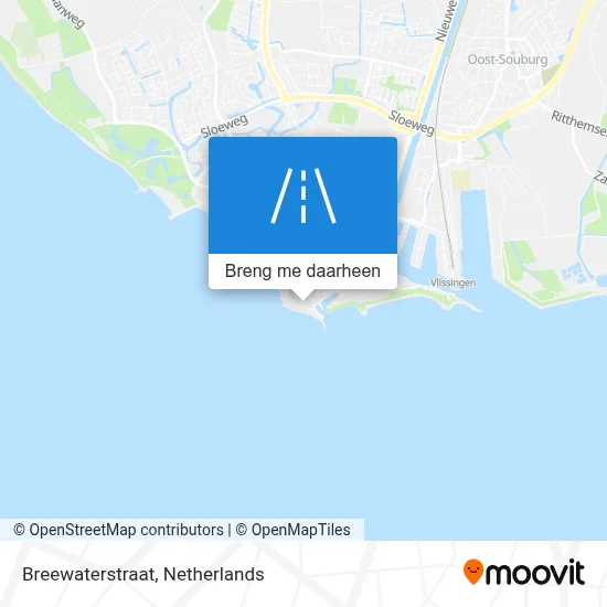 Breewaterstraat kaart