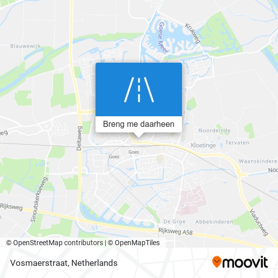 Vosmaerstraat kaart