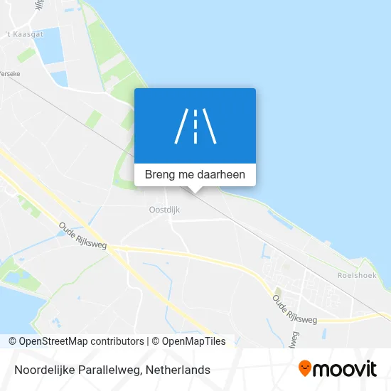 Noordelijke Parallelweg kaart