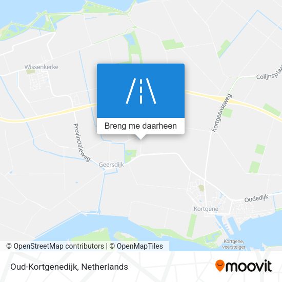 Oud-Kortgenedijk kaart