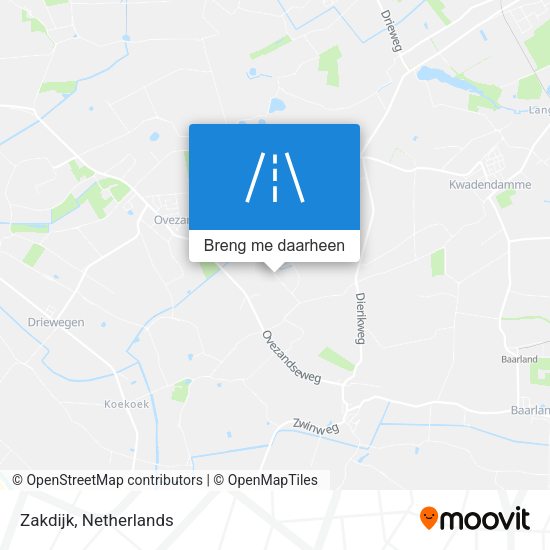 Zakdijk kaart