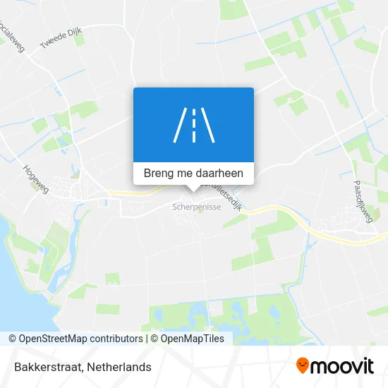 Bakkerstraat kaart