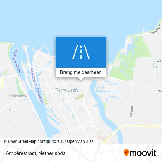 Ampèrestraat kaart