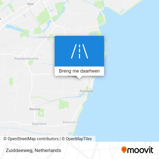 Zuiddeeweg kaart