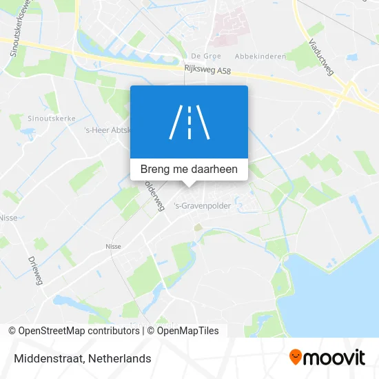 Middenstraat kaart