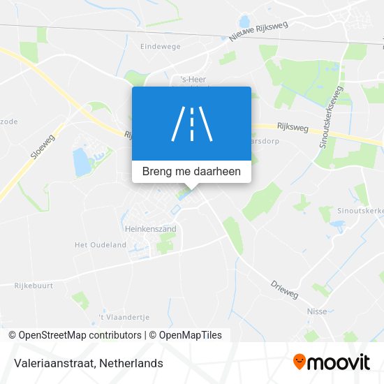 Valeriaanstraat kaart