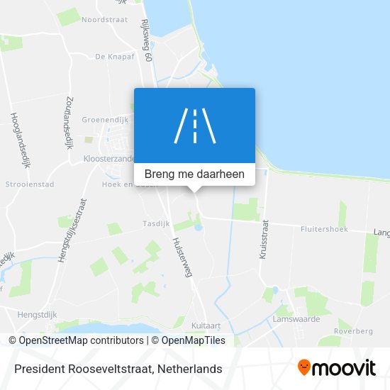 President Rooseveltstraat kaart