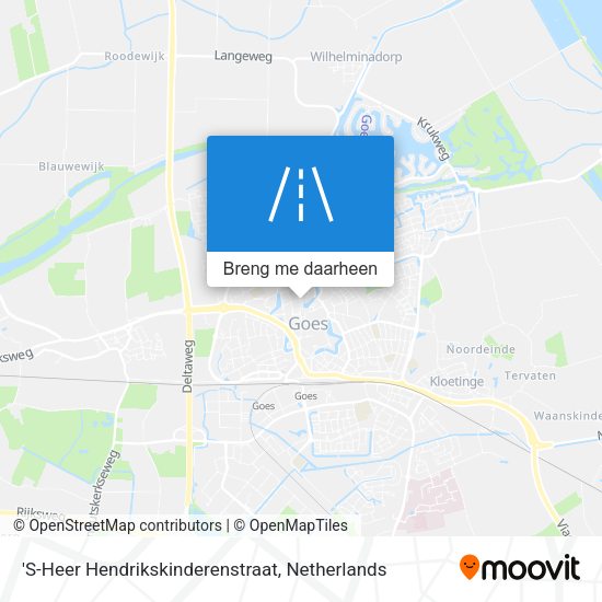 'S-Heer Hendrikskinderenstraat kaart