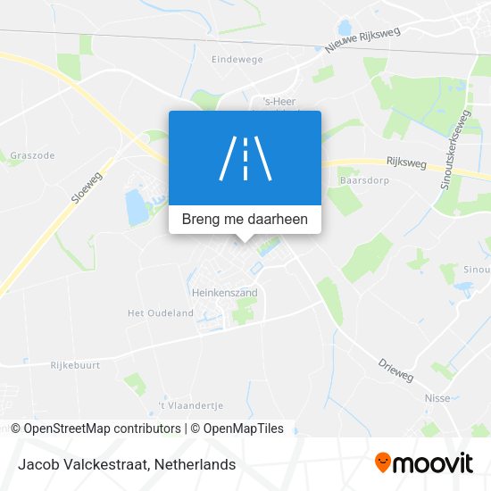Jacob Valckestraat kaart