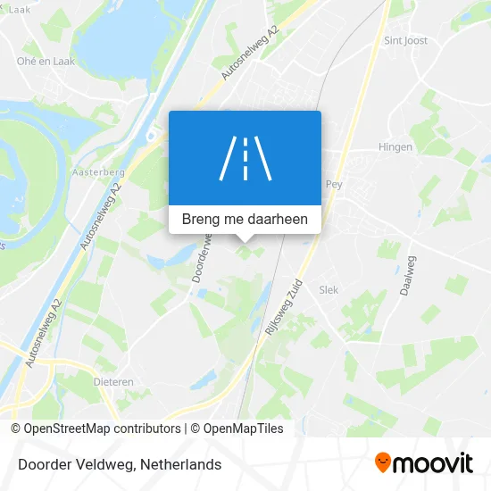 Doorder Veldweg kaart