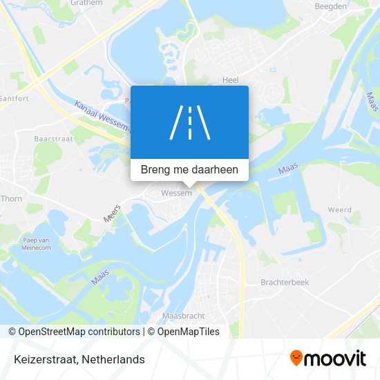 Keizerstraat kaart