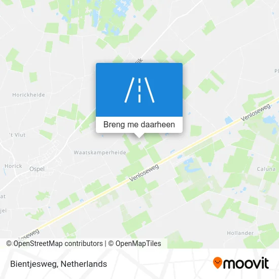 Bientjesweg kaart