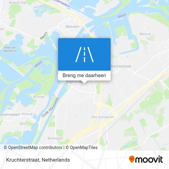 Kruchterstraat kaart