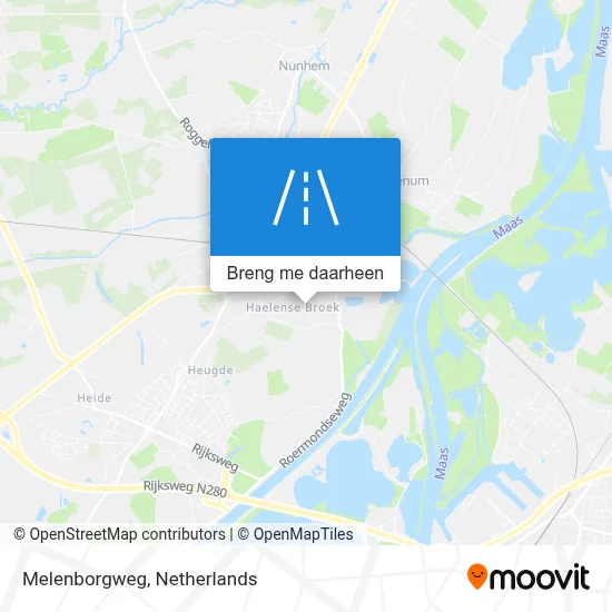 Melenborgweg kaart