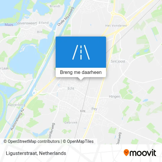 Ligusterstraat kaart