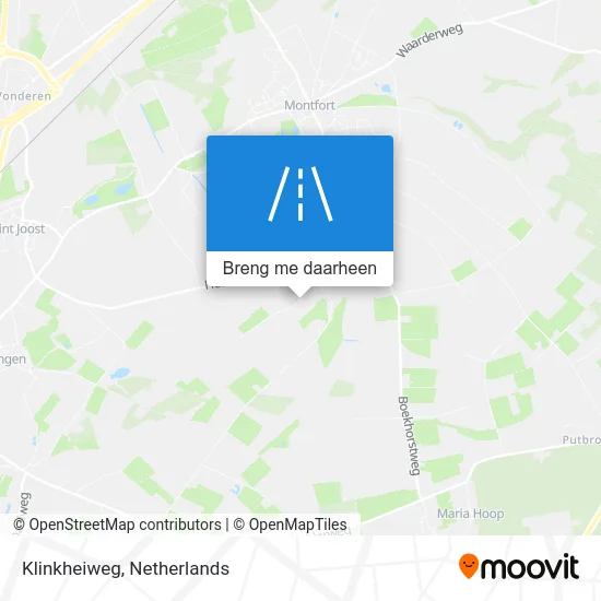 Klinkheiweg kaart