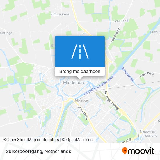 Suikerpoortgang kaart