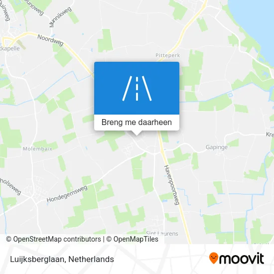 Luijksberglaan kaart