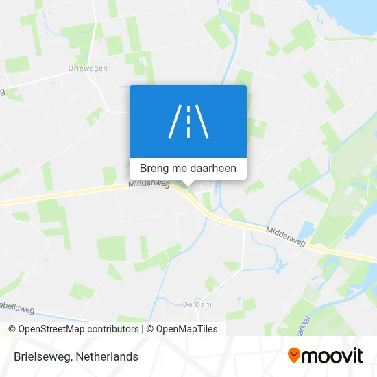 Brielseweg kaart