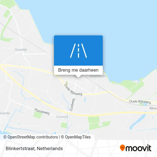 Blinkertstraat kaart