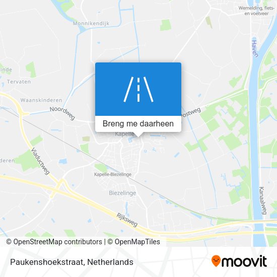 Paukenshoekstraat kaart