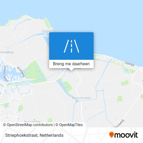 Striephoekstraat kaart