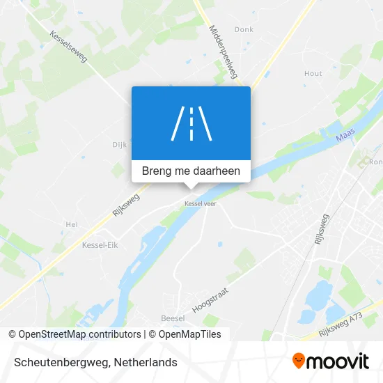 Scheutenbergweg kaart