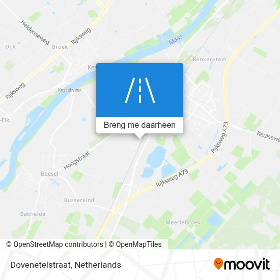 Dovenetelstraat kaart