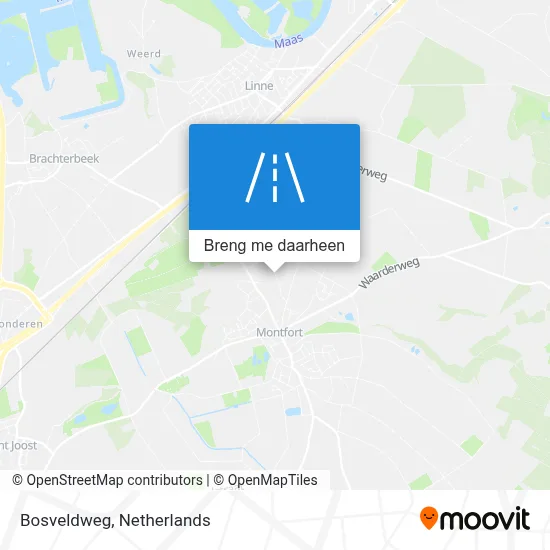 Bosveldweg kaart